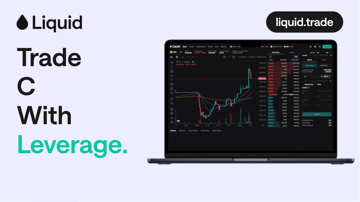 Trade C with Leverage 24/7 on Liquid